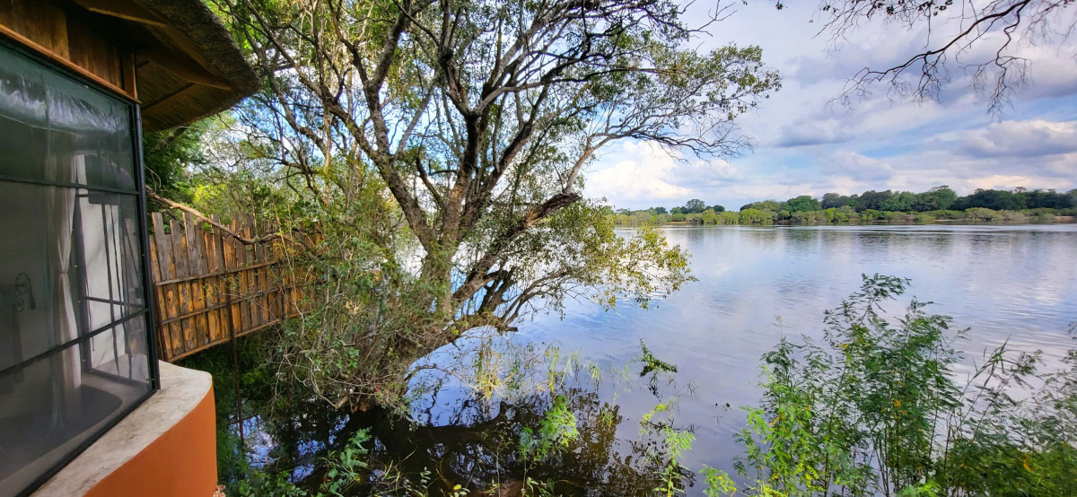 Utsikt fra brudesuiten hos Chundukwa  |    Foto:  Wenche - La'mme 
