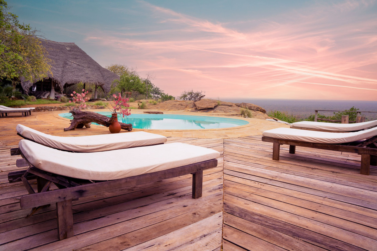 Nydelig utsikt ved bassengkanten på Kipalo Hills  |    Foto:  Secluded Africa 