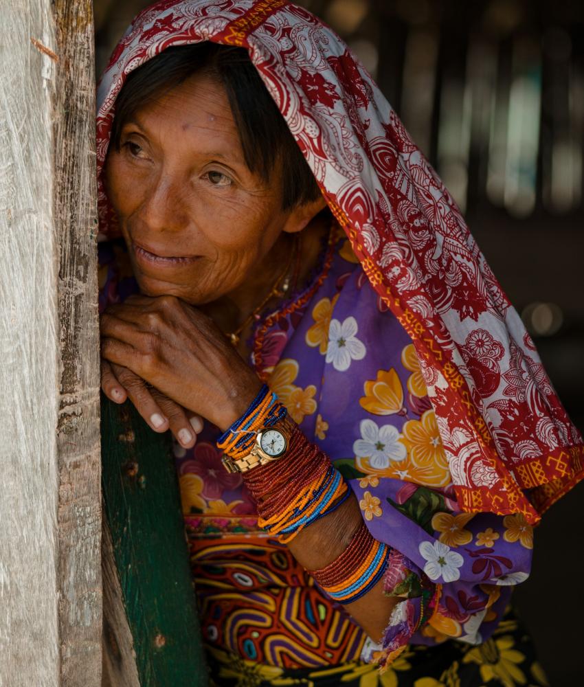 Guna Yala and an indigenous Guna woman