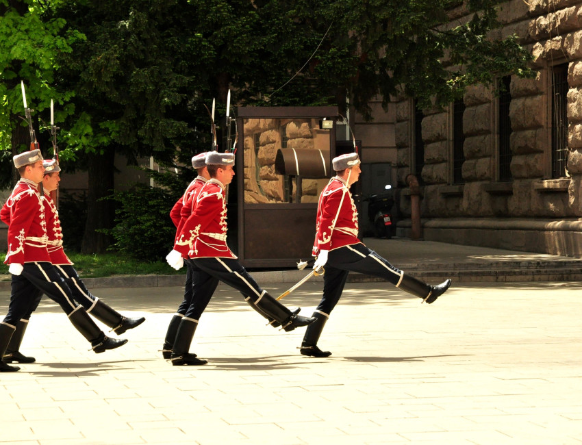 Presidentens garde i Sofia - Bulgaria