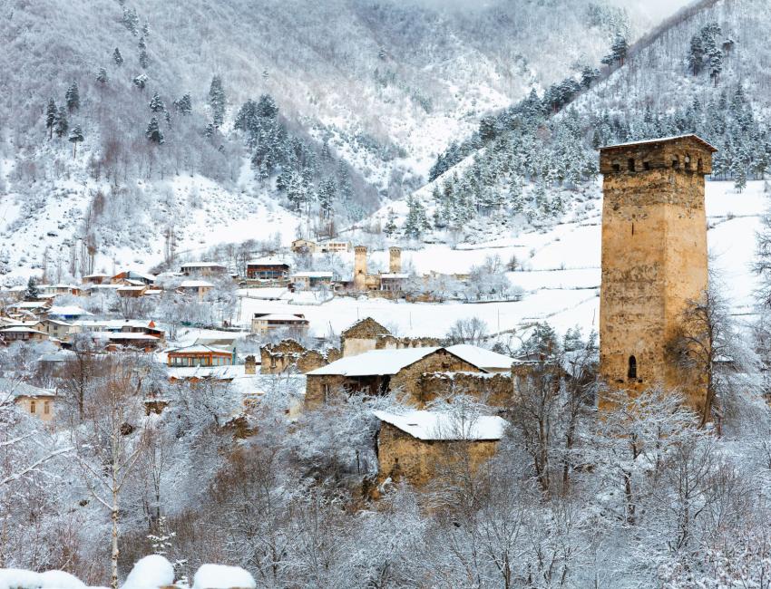Vinter i Svaneti - Kaukasus - Georgia